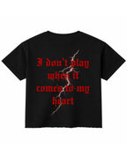 Black Boxy Fit T-shirt Back Design