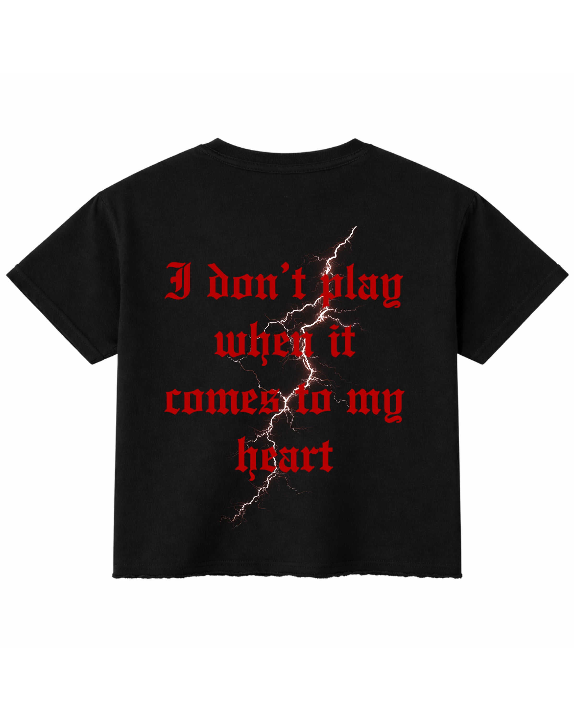 Black Boxy Fit T-shirt Back Design
