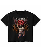 Black Boxy Fit T-shirt Front Design