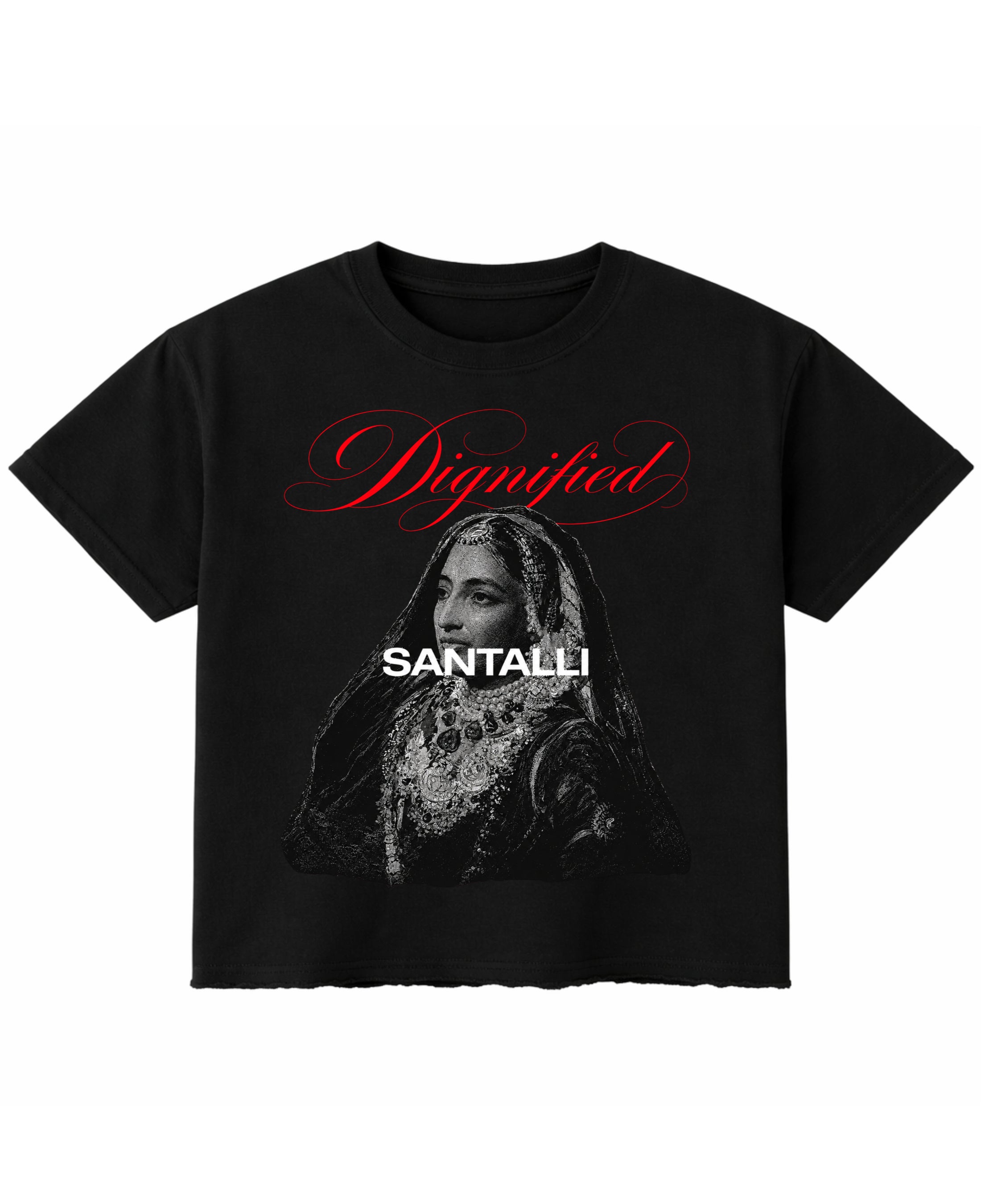 Black Boxy Fit T-shirt Front Design