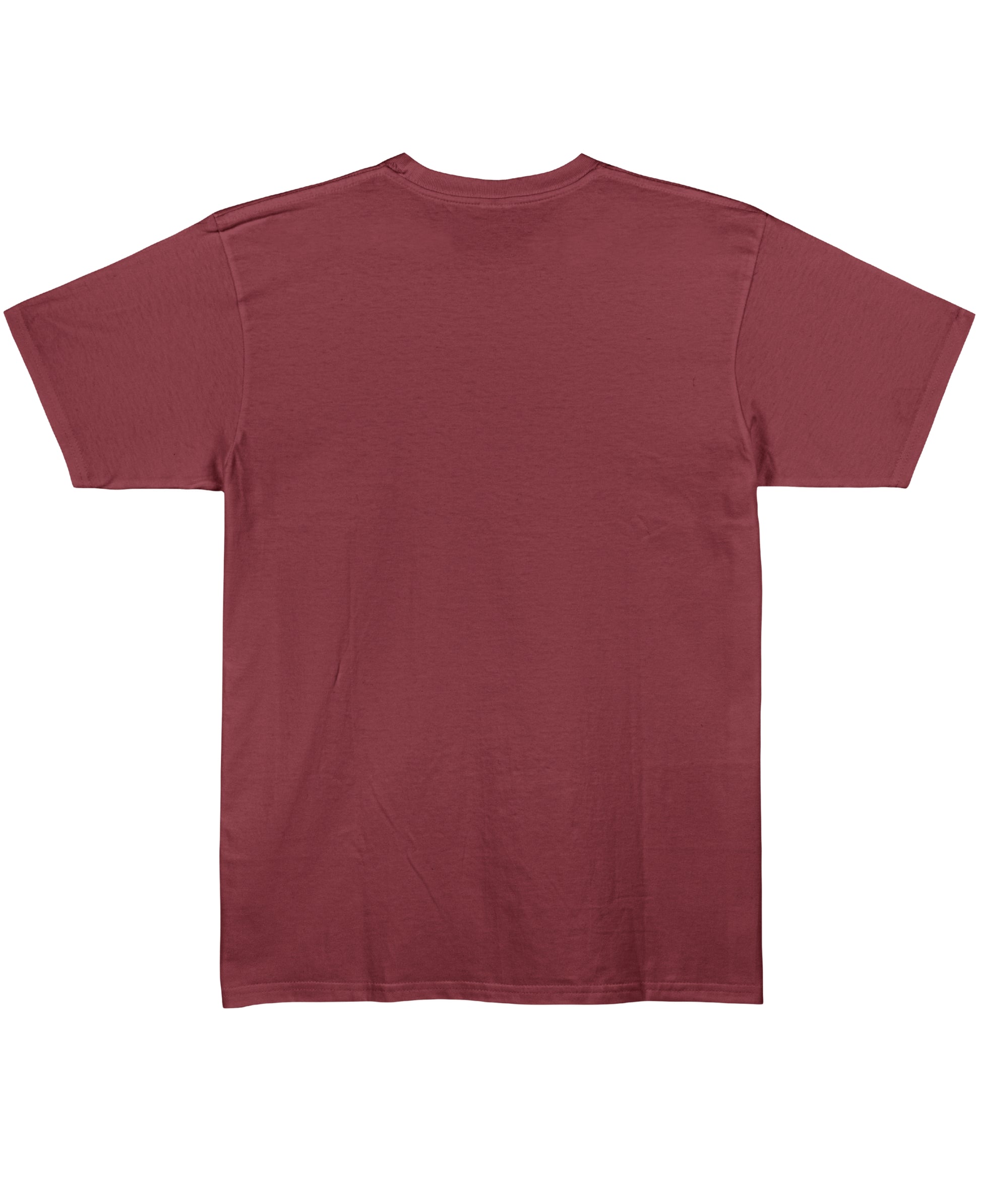 Maroon Regular Fit T-shirt Back Design