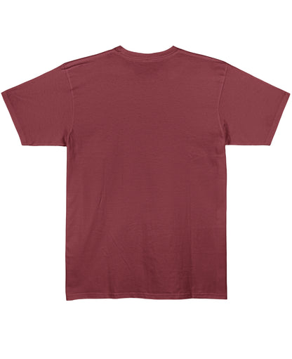 Maroon Regular Fit T-shirt Back Design