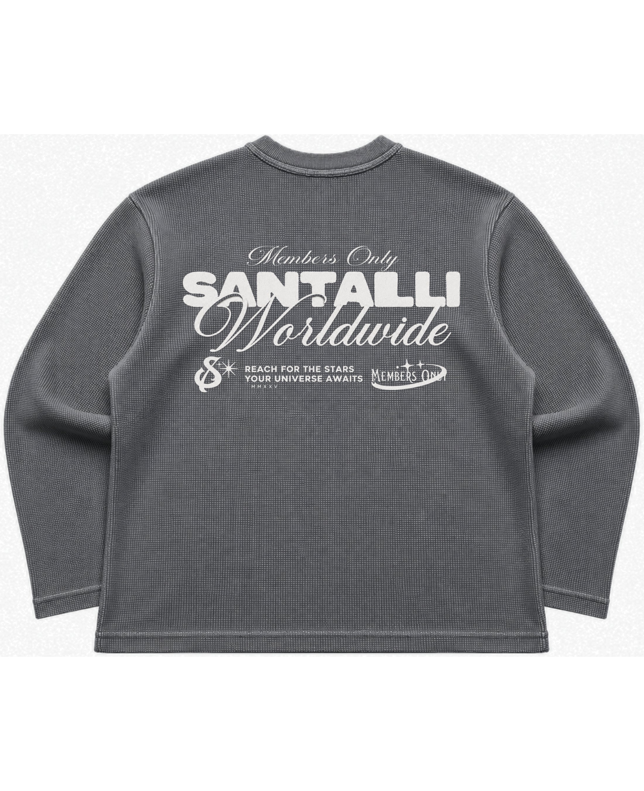 Acidwash waffle knit oversized full-sleeve Back Design