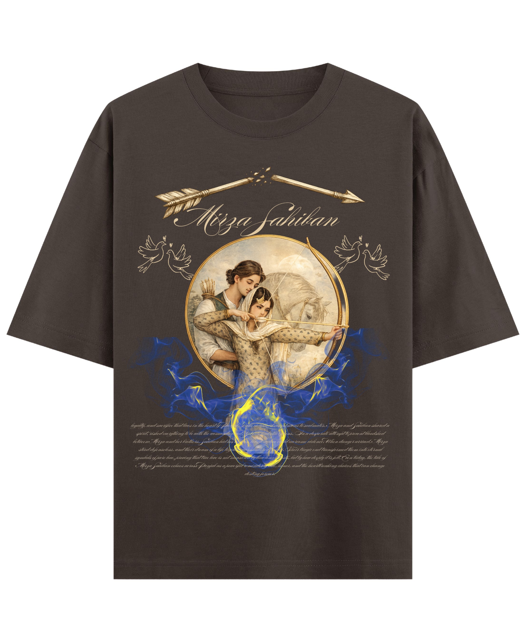 Coffee Oversized T-Shirt Front Design