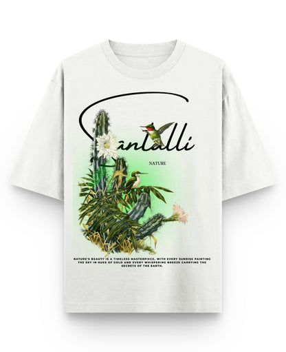 Off White Oversized T-shirt Front Design