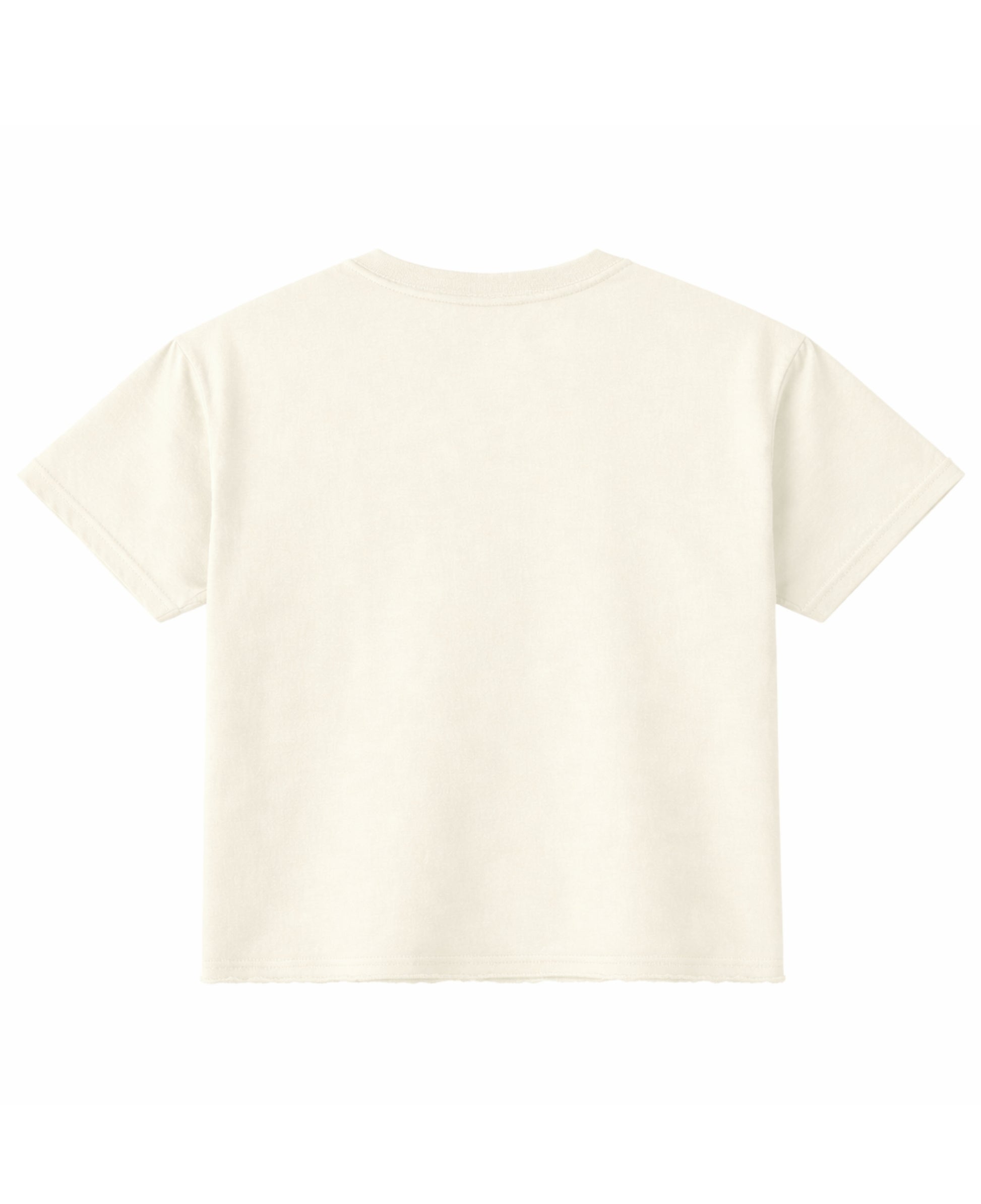 Off White Boxy Fit T-shirt Back Design