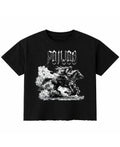 Black Boxy Fit T-shirt Front Design