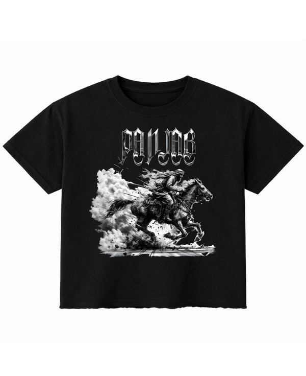 Black Boxy Fit T-shirt Front Design