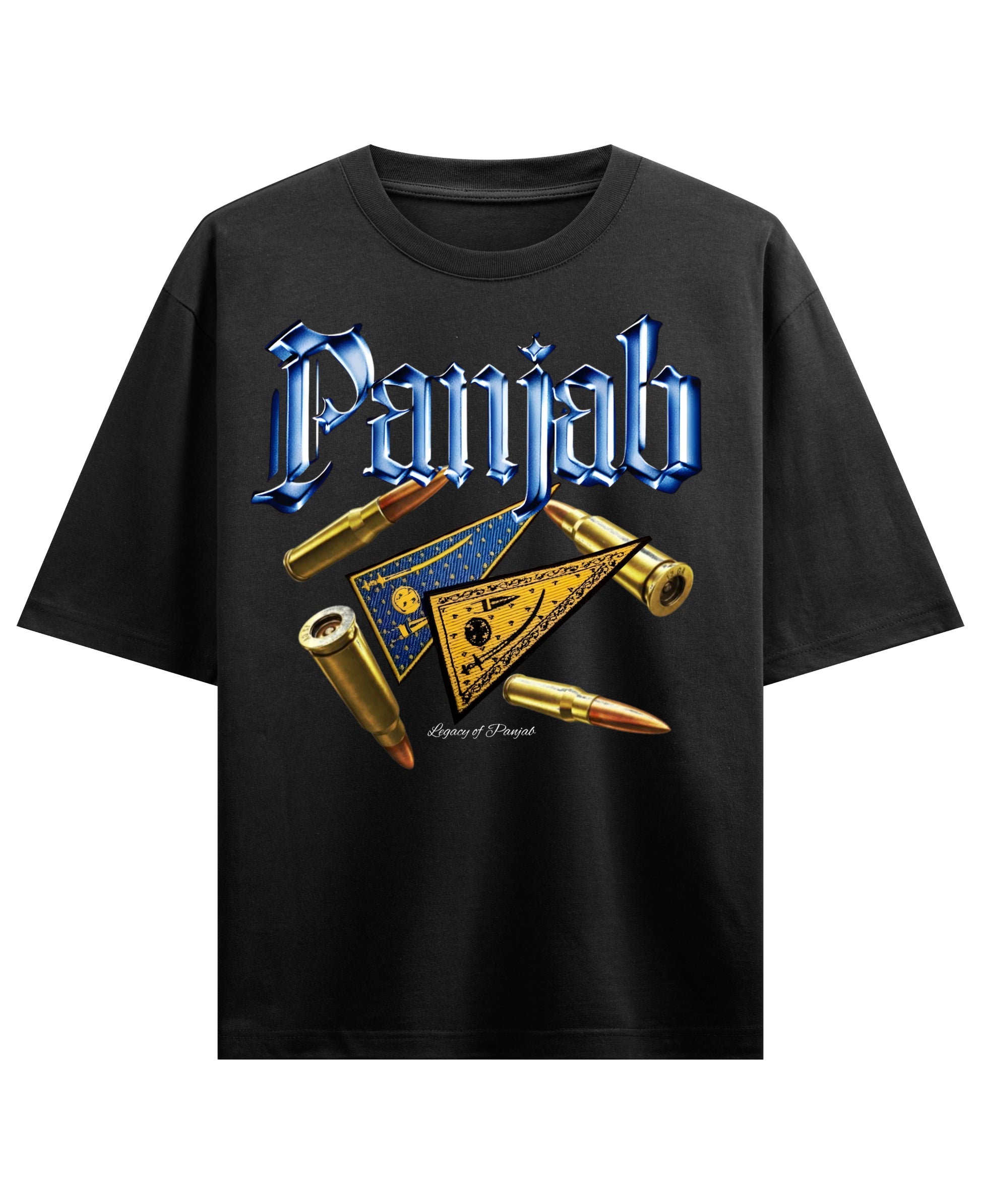 Black Oversized T-shirt Front Design