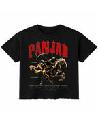 Black Boxy Fit T-shirt Front Design