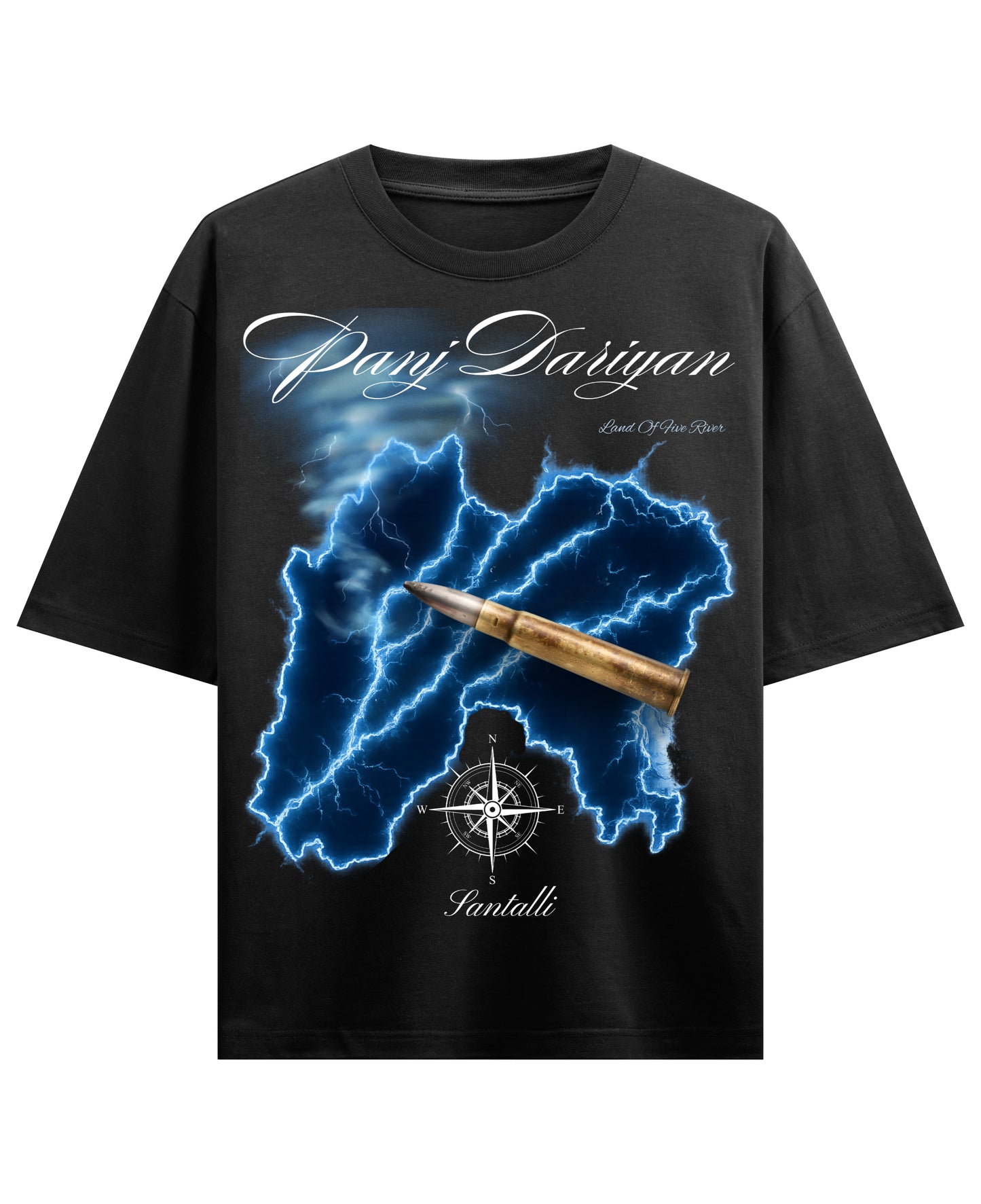 Black Oversized T-shirt Front Design
