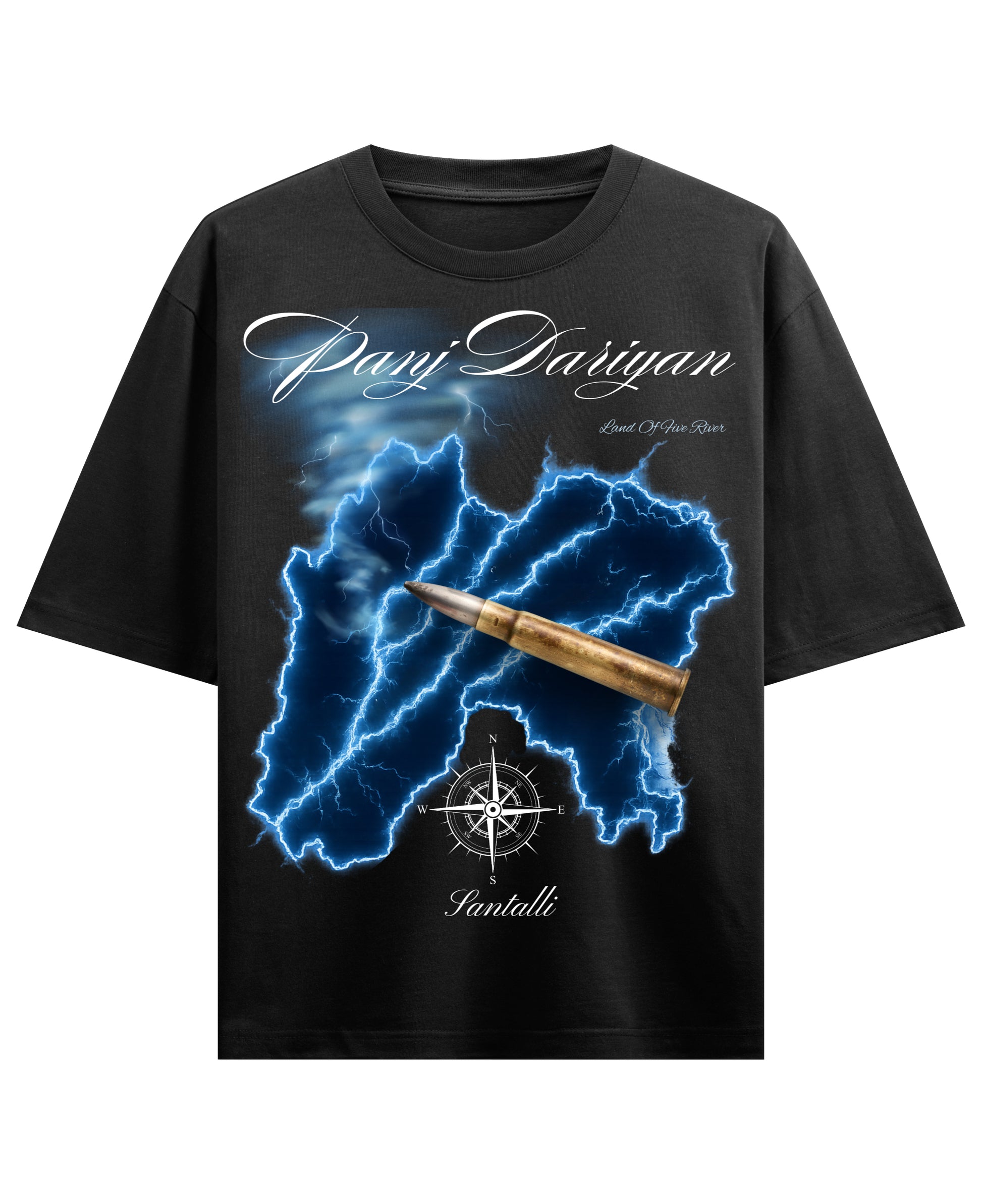 Black Oversized T-shirt Front Design