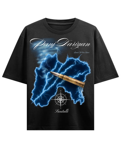Black Oversized T-shirt Front Design