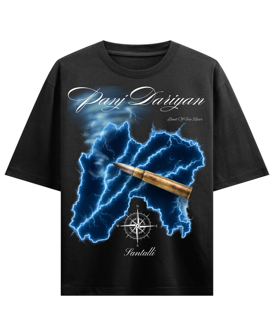 Black Oversized T-shirt Front Design