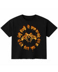 Black Boxy Fit T-shirt Front Design