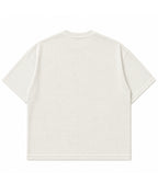 Off-white waffle boxy fit Back Design