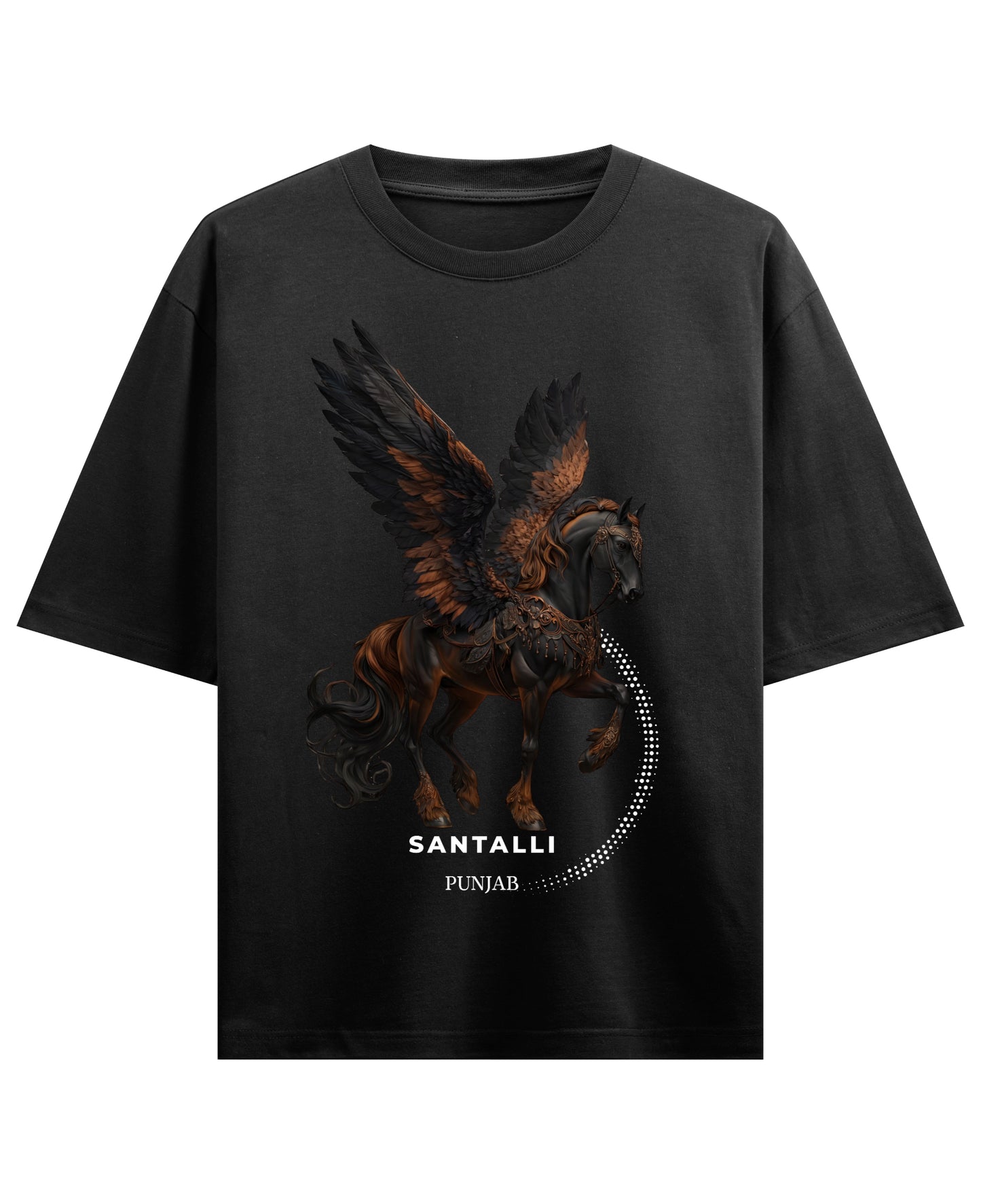 Black Oversized T-shirt Front Design