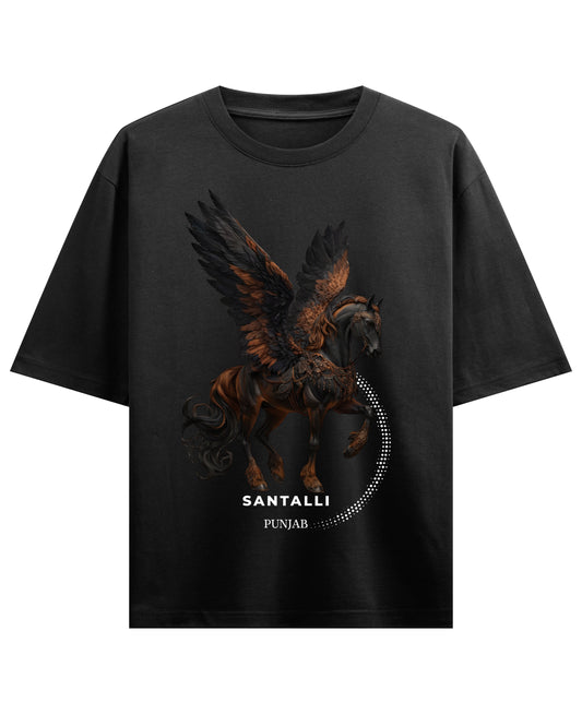 Black Oversized T-shirt Front Design