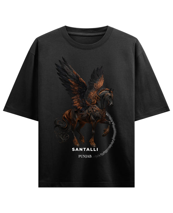 Black Oversized T-shirt Front Design