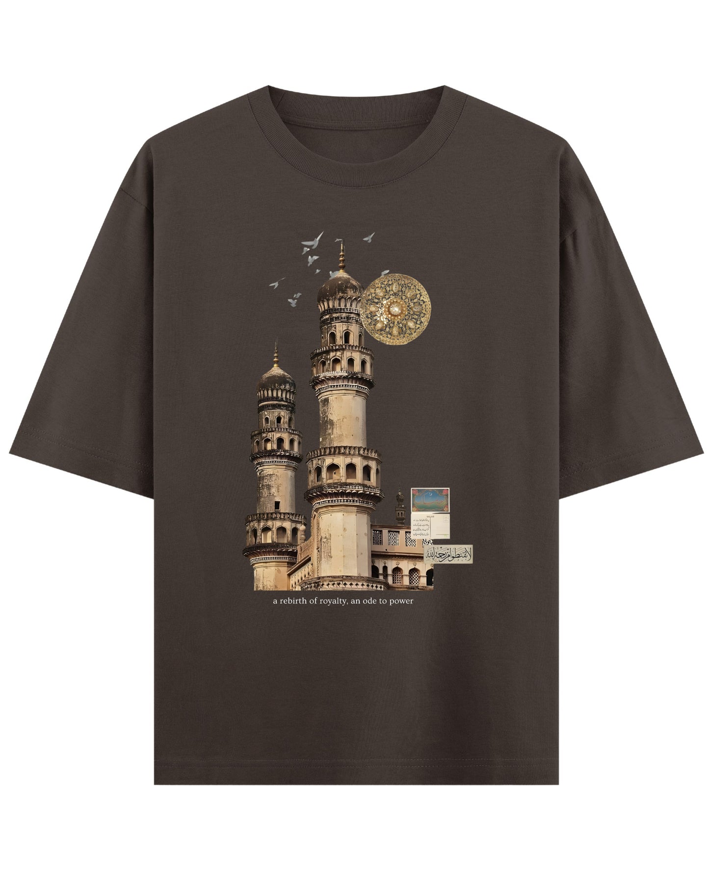 Coffee Oversized T-Shirt Front Design