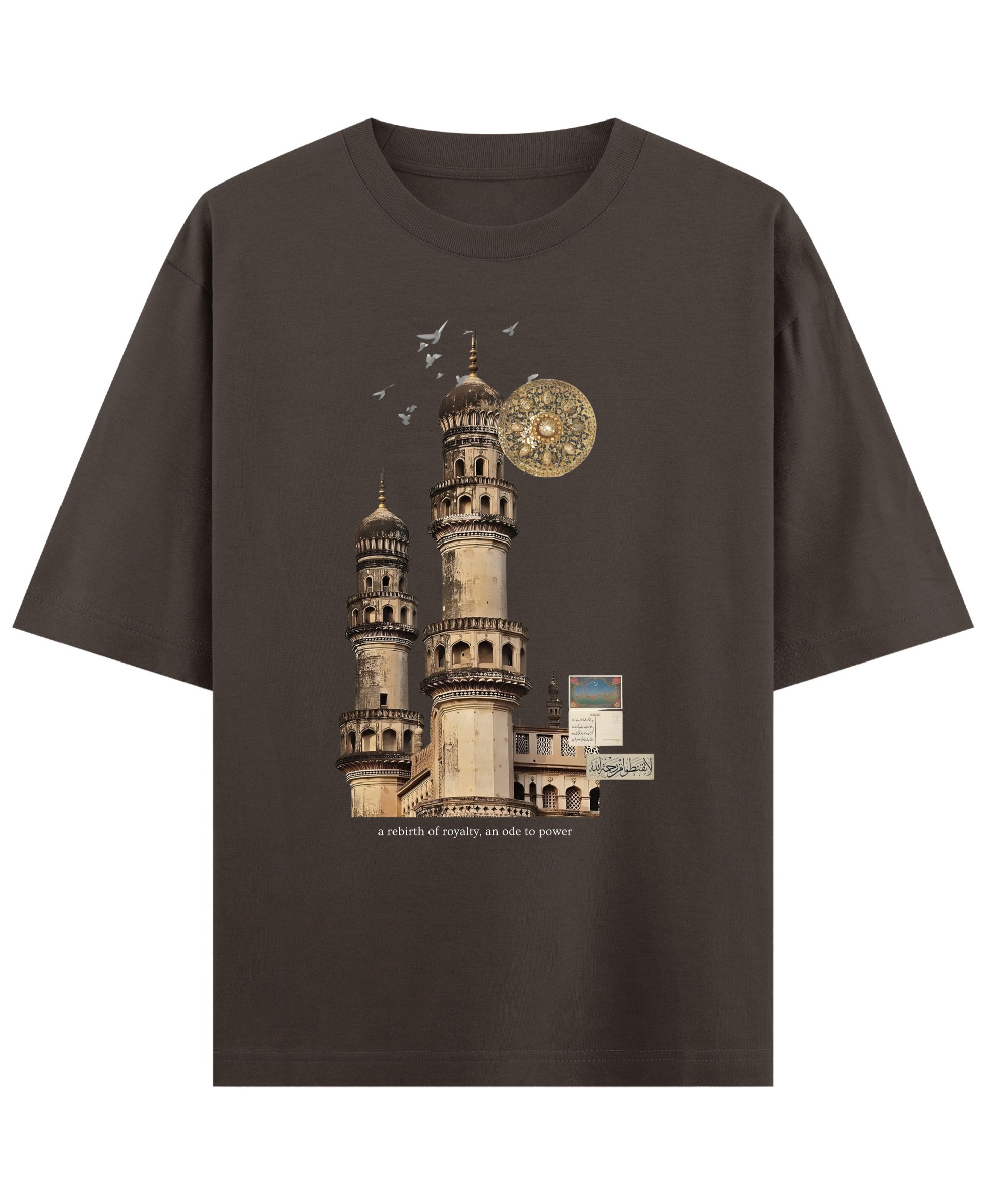 Coffee Oversized T-Shirt Front Design