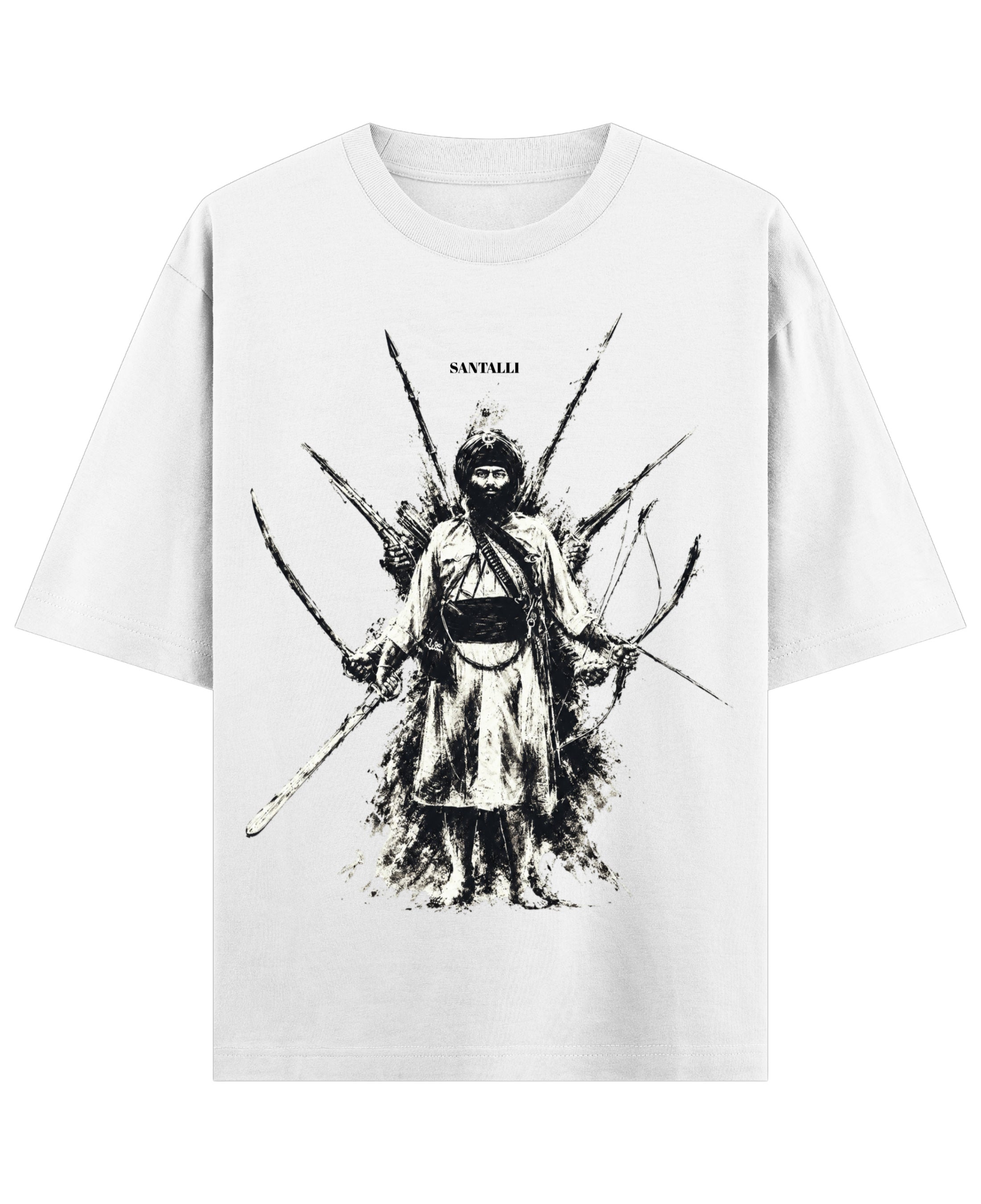 White Oversized T-shirt Front Design