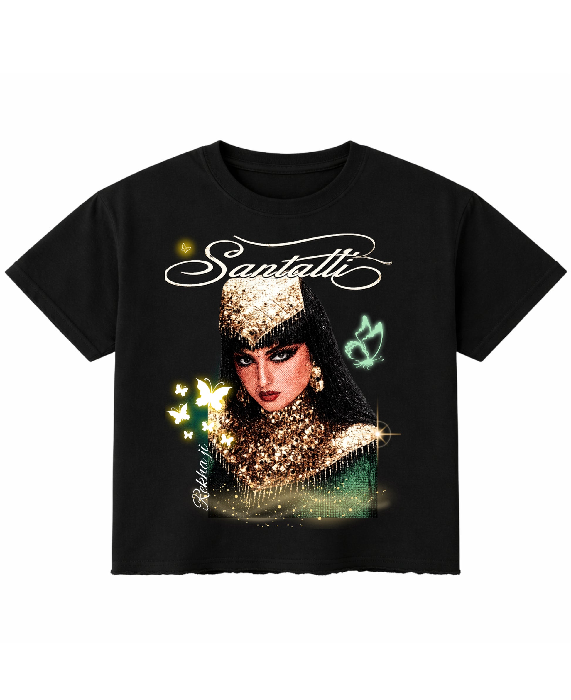 Black Boxy Fit T-shirt Front Design