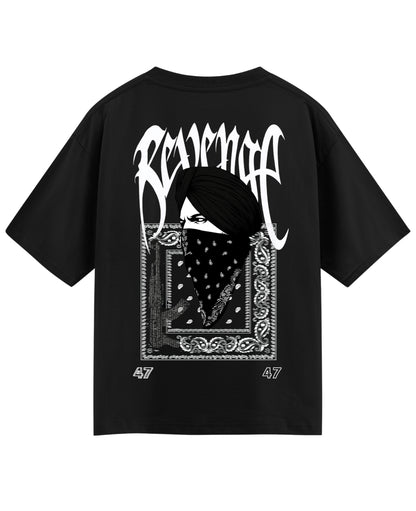 Black Oversized T-shirt Back Design