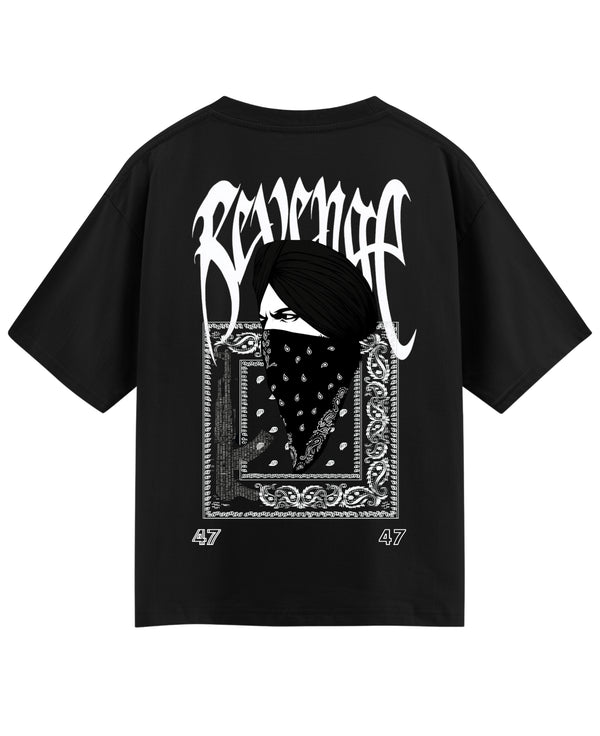 Black Oversized T-shirt Back Design