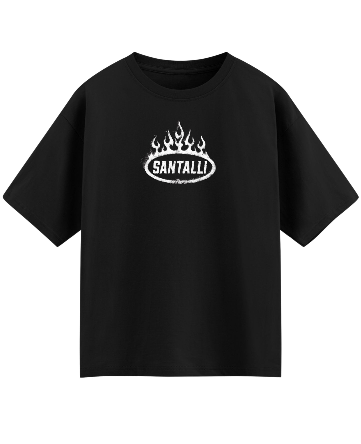 Black Oversized T-shirt Front Design