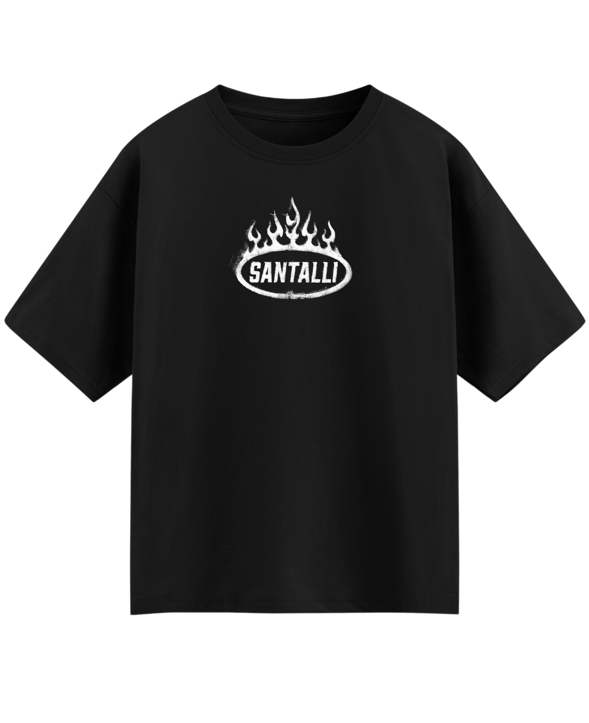 Black Oversized T-shirt Front Design