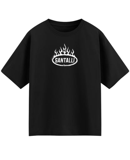 Black Oversized T-shirt Front Design