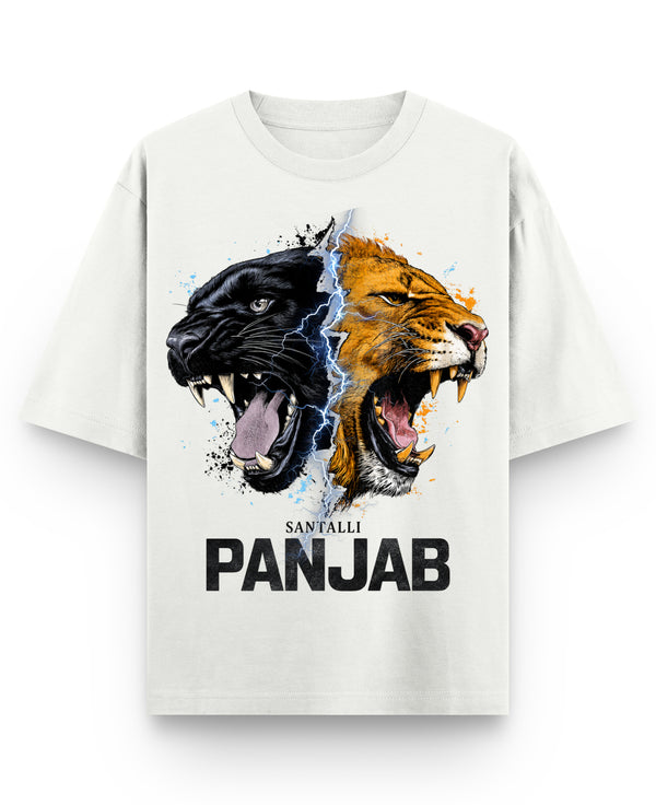 Off White Oversized T-shirt Front Design