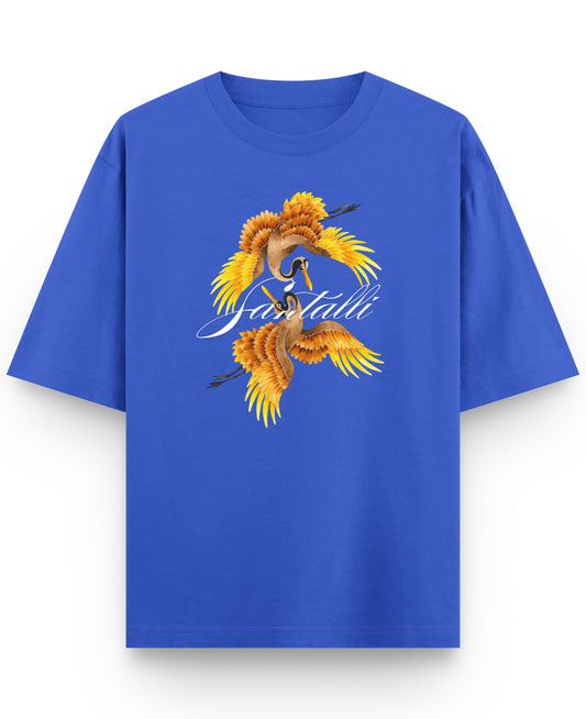 Royal Blue Oversized T-Shirt Front Design