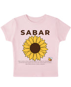 Baby Pink Baby Tee Front Design