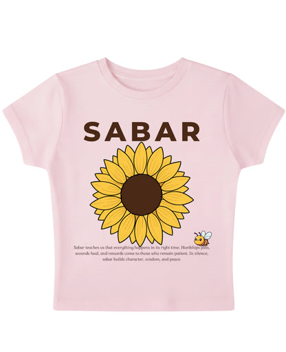 Baby Pink Baby Tee Front Design