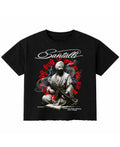 Black Boxy Fit T-shirt Front Design