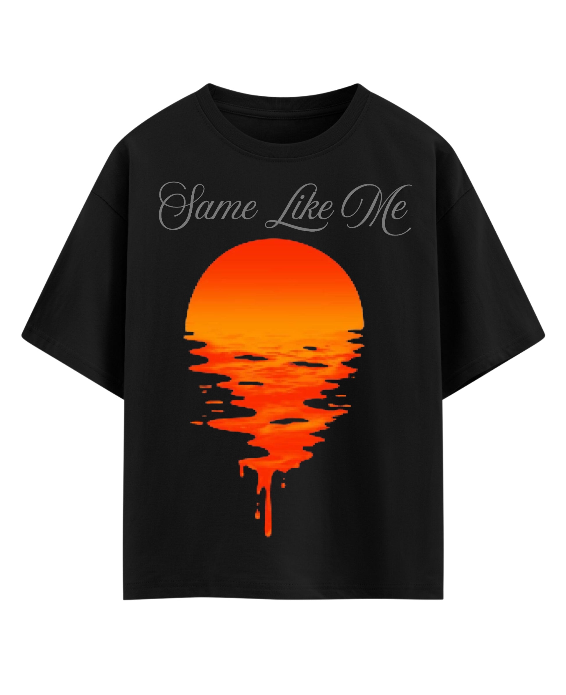 Black Oversized T-shirt Front Design