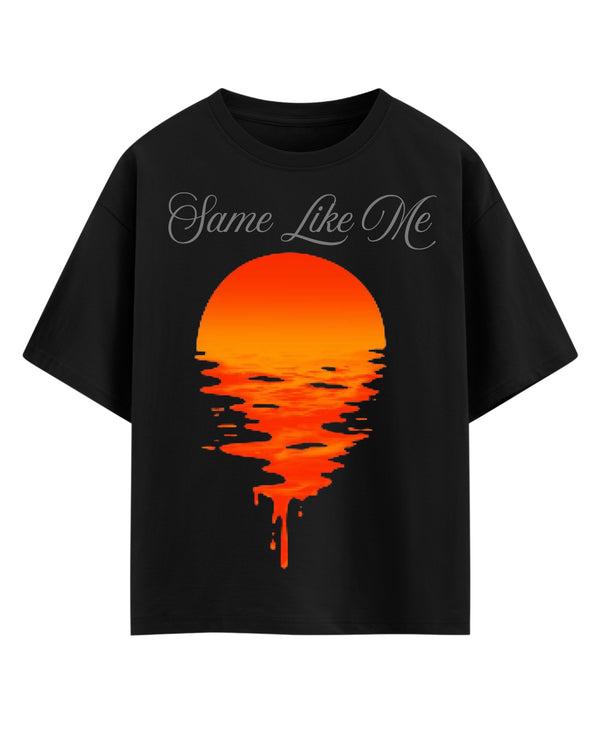 Black Oversized T-shirt Front Design
