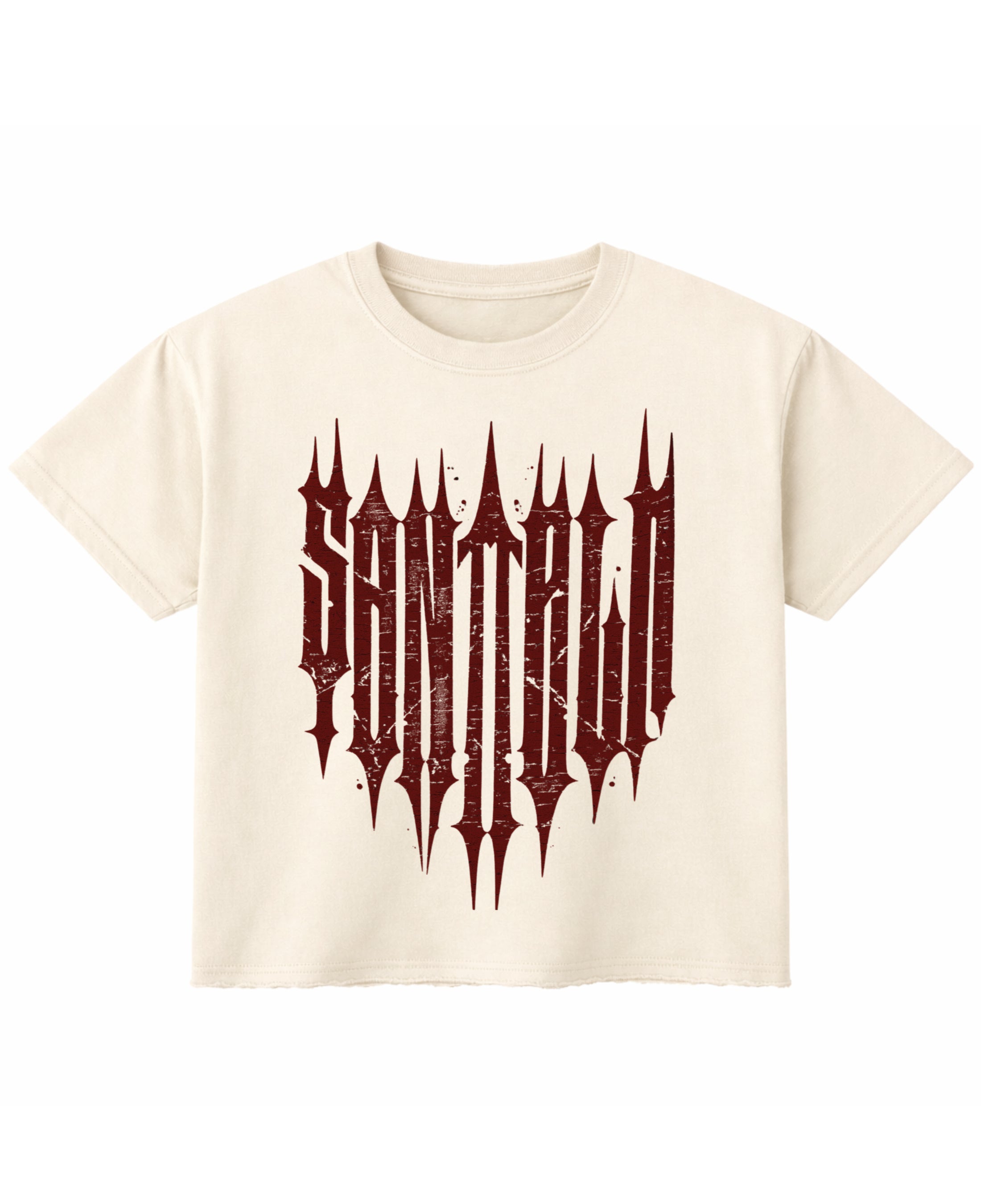 Off White Boxy Fit T-shirt Front Design
