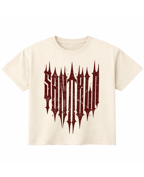 Off White Boxy Fit T-shirt Front Design