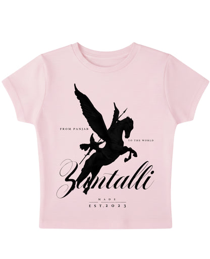 Baby Pink Baby Tee Front Design