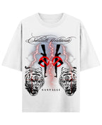 White Oversized T-shirt Front Design