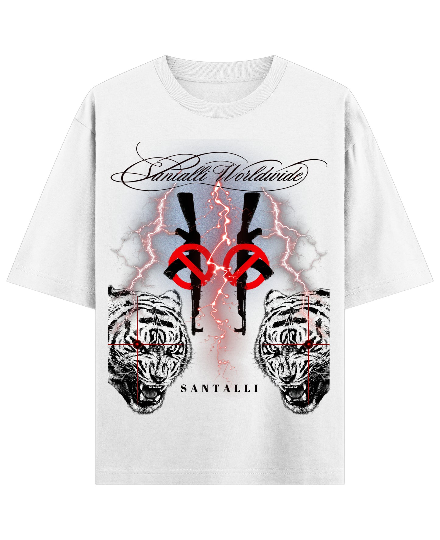 White Oversized T-shirt Front Design