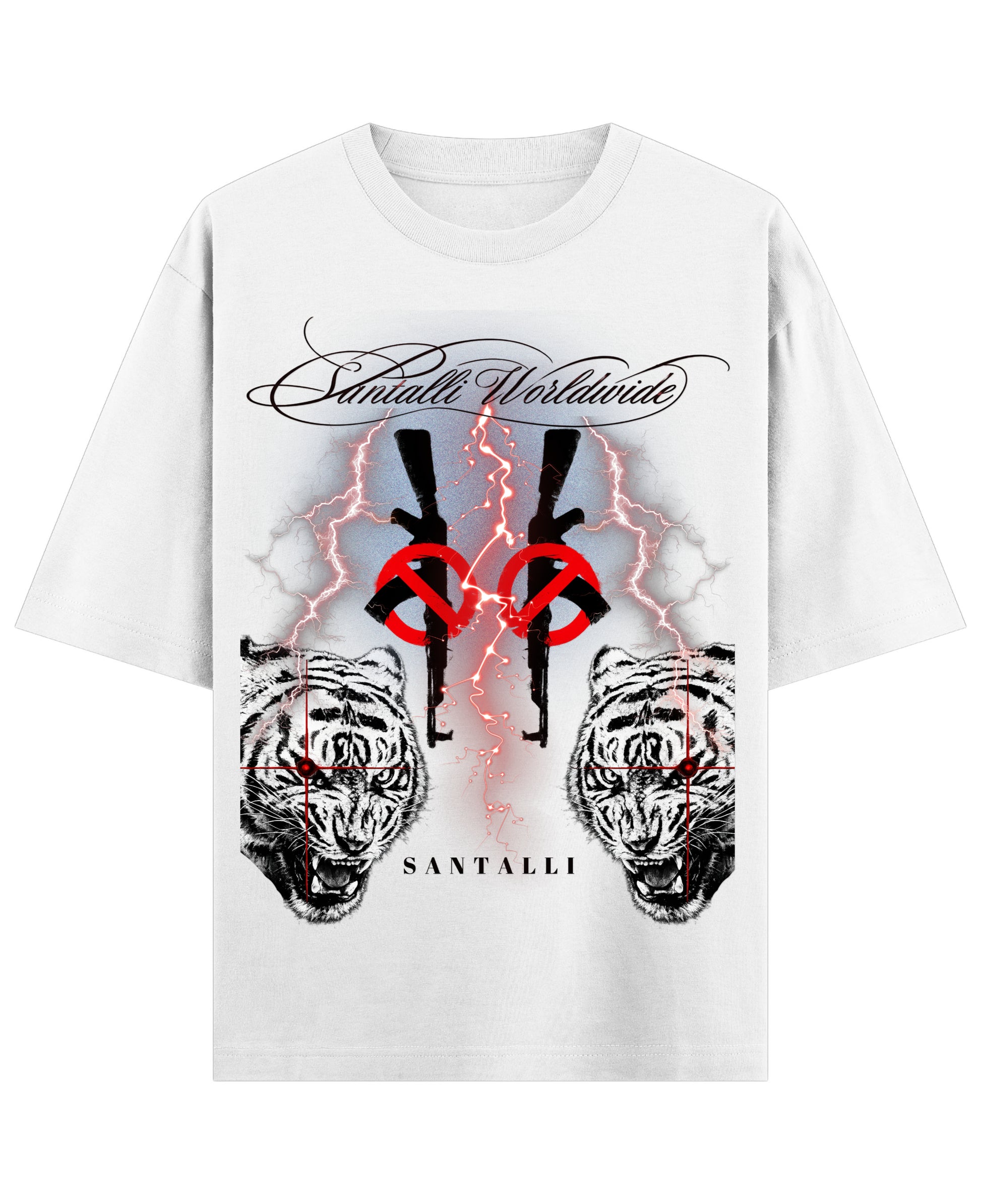White Oversized T-shirt Front Design
