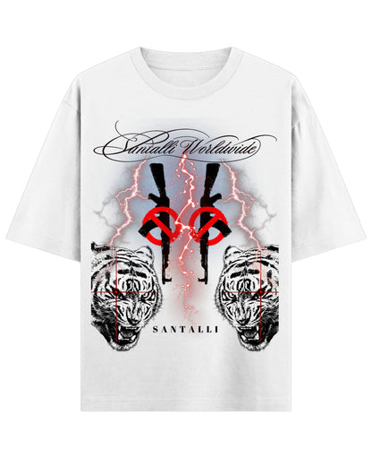 White Oversized T-shirt Front Design