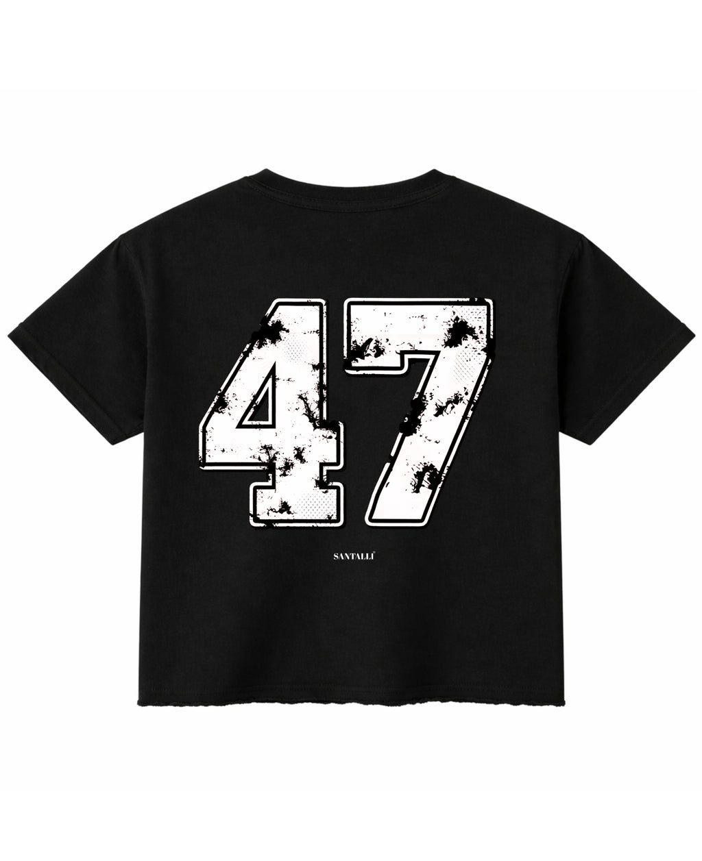 Black Boxy Fit T-shirt Back Design