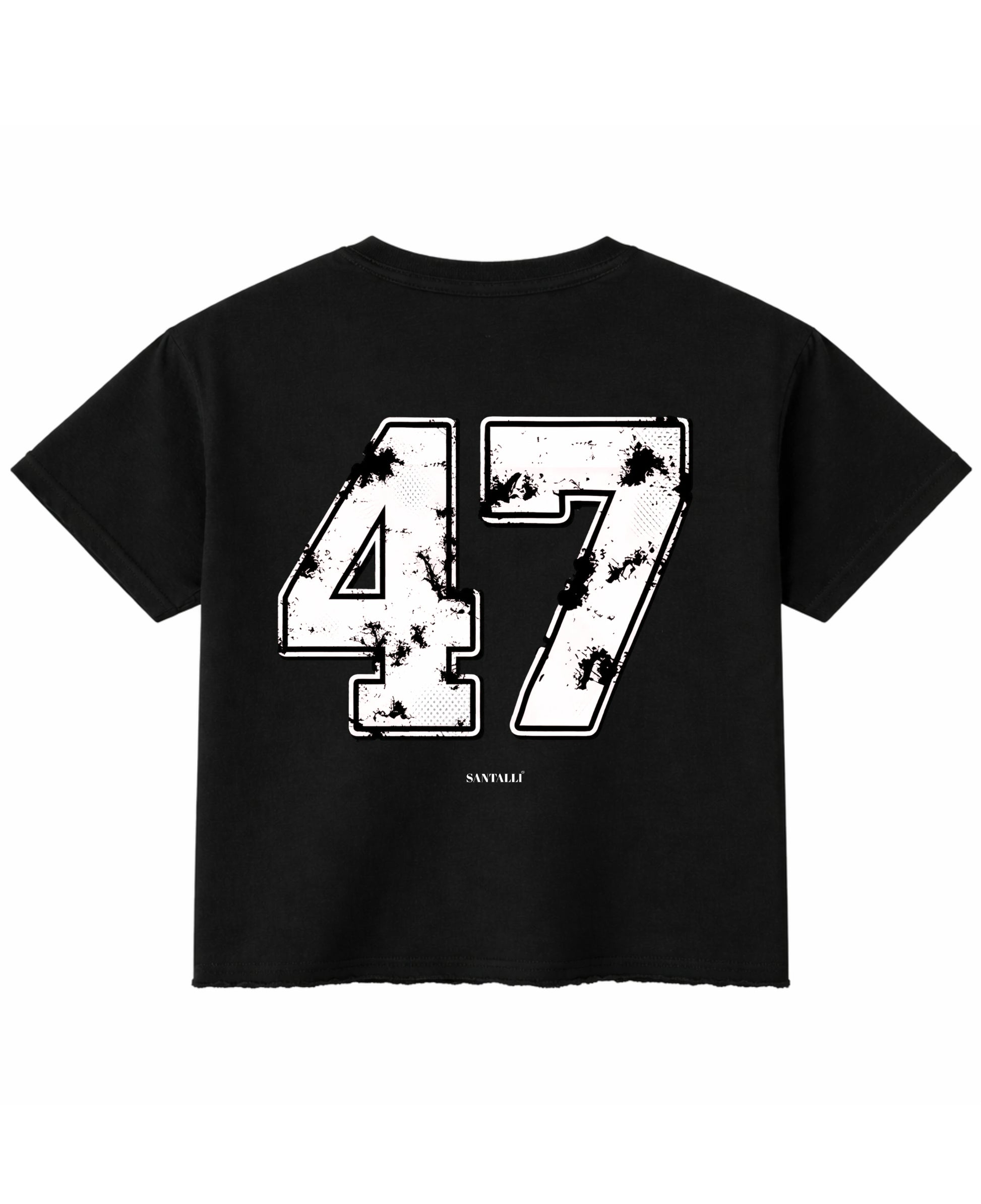 Black Boxy Fit T-shirt Back Design