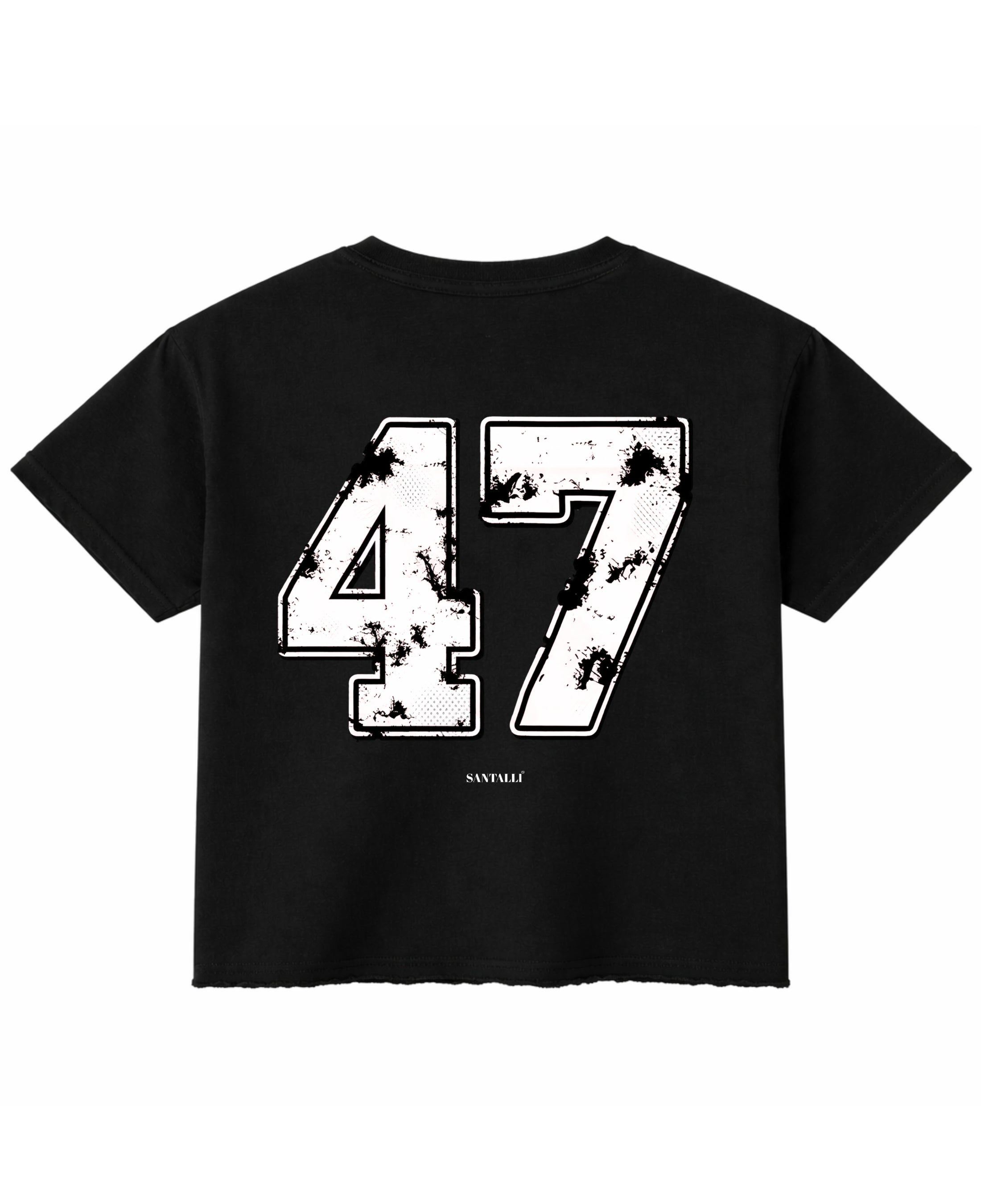 Black Boxy Fit T-shirt Back Design