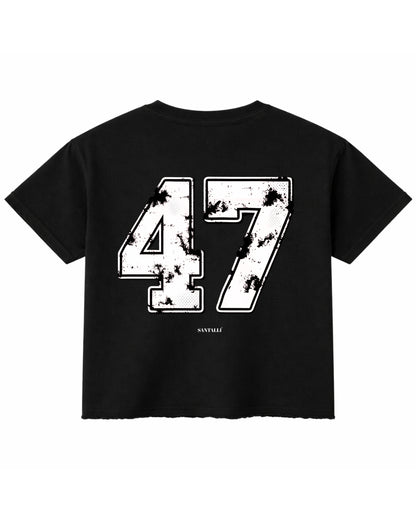 Black Boxy Fit T-shirt Back Design